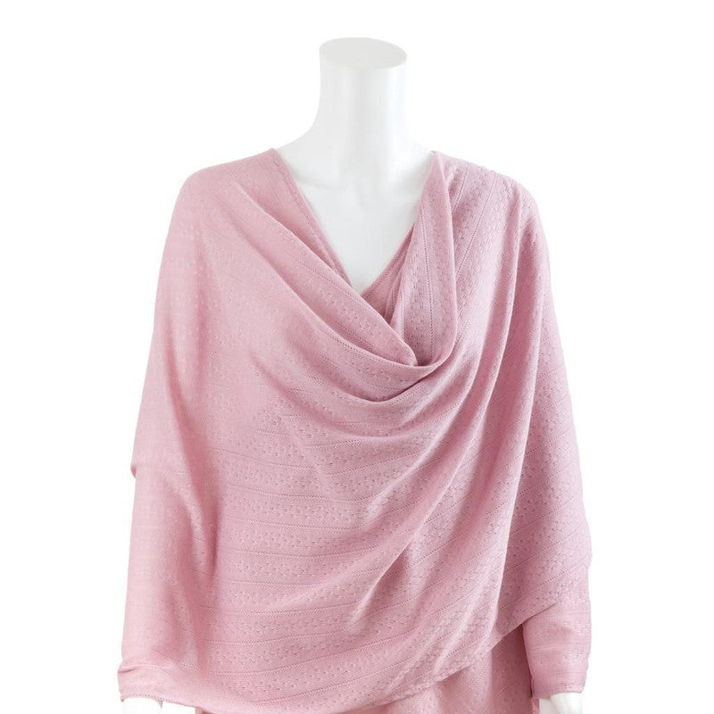 Bebitza Textured Knit Nursing Cover - Pink - Laadlee