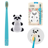 Flipper Oral Hygienic Set Fun Animal Kids Toothbrush With Holder - Panda