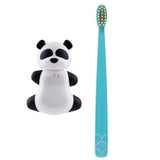 Flipper Oral Hygienic Set Fun Animal Kids Toothbrush With Holder - Panda