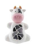 Flipper Fun Animal Kids Toothbrush With Holder - Cow