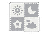 Sunta - Weather Series Classic Puzzle Mat 4pc - Grey