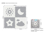 Sunta - Weather Series Classic Puzzle Mat 4pc - Grey
