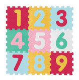 Sunta Mix Textured Numbers Puzzle Baby Mat - 9pcs