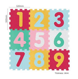 Sunta Mix Textured Numbers Puzzle Baby Mat - 9pcs