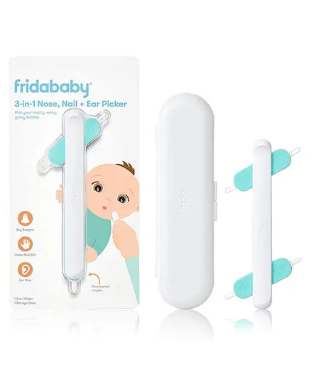 Frida Baby - 3-In-1 Nose, Nail + Ear Picker- Essential Booger Picker Tool - Laadlee