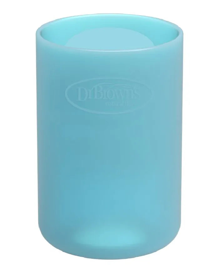 Dr. Brown's Narrow Glass Bottle Sleeve 120ml - Blue - Laadlee
