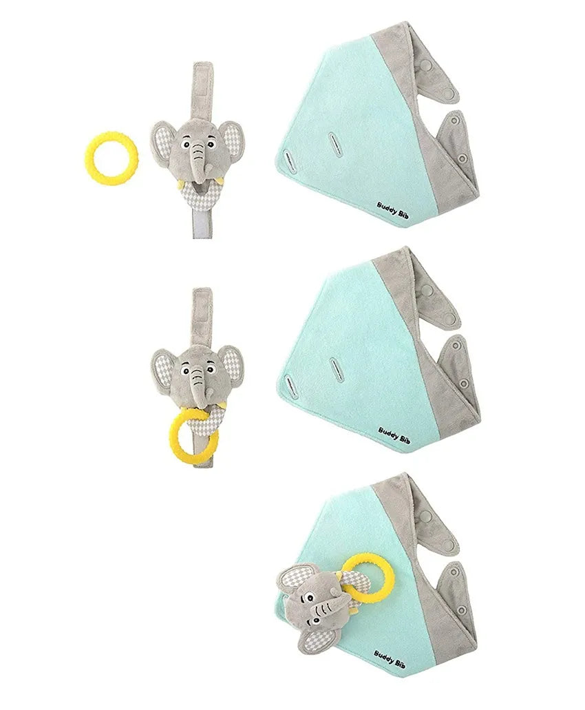 Malarkey Kids Buddy Bib - Eli Elephant - Laadlee