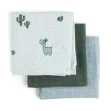 Done By Deer Burp Cloth 3-Pack Gots Lalee - Blue
