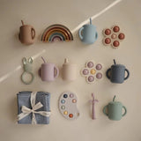 Mushie Silicone Training Cup + Straw Tradewinds - Laadlee