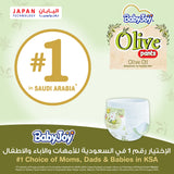BabyJoy Olive Culotte Diaper Pants Size 4 - Large - 10-18Kg, Mega Pack - 48Pcs
