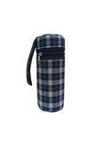 Cuddle & Cloud Heat Preservation Thermal Baby Bottle Warmer - Fabric Checkered Blue/Black