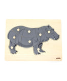 Viga Montessori Puzzle - Hippo