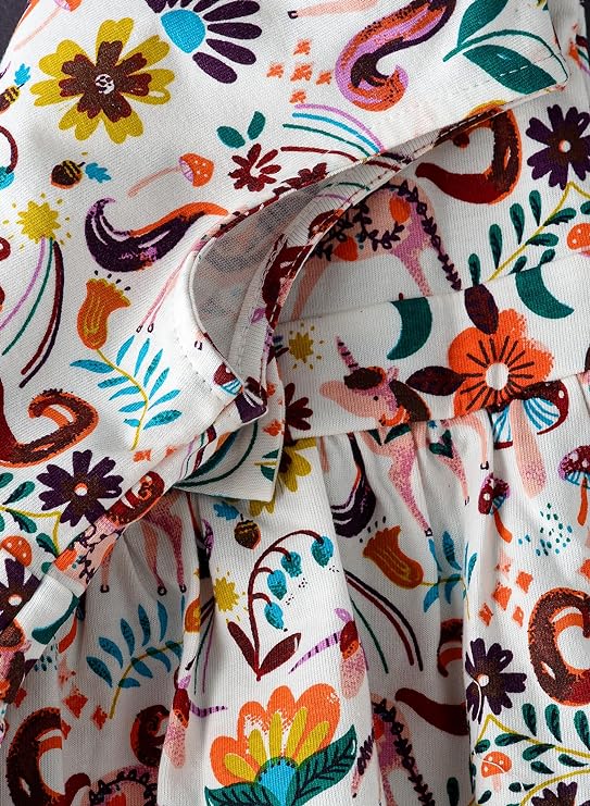 Jelliene All Over Print Knit Dress - Unicorn - Laadlee