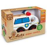 Addo Woodlets Chunky Wooden Vehicles - 1 pc Style & Color May Vary