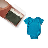 Anvi Baby Set of 3 Bodysuit Gift set - Blue/White/ Dark Green