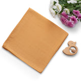 Anvi Baby Muslin Swaddle Wrap - Mustard Fields
