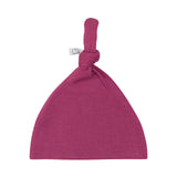 Organic Bamboo Knotted Beanie/Hat - Plum