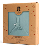 Anvi Baby Organic Bamboo Beanie & Swaddle Set - Azure Sky