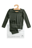 Anvi Baby Bamboo Spandex Pajama 18m-24m - Dark Green