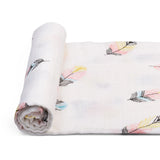 Anvi Baby Muslin Swaddle Wrap- New Feather