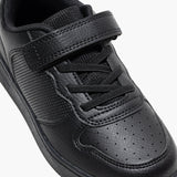 Amica Kids Single Velcro Trainer Shoes - Black