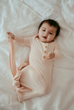 Anvi Baby Knotted Gown - Peach