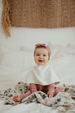 Anvi Baby Set of 3 Organic Bamboo Burp & Bib Cloth - White