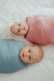 Anvi Baby Bamboo Swaddle & Sleep Suit Newborn Gift Set - Celestial Blue
