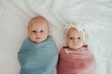 Anvi Baby Stretchy Bamboo Spandex Swaddle & Hat - Lilac