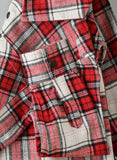 Jam Boys Plaid Flannel Shirt - Red & White