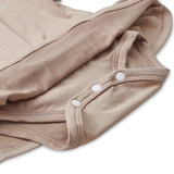 Anvi Baby Organic Bamboo Spandex Onesie Dress - Mocha