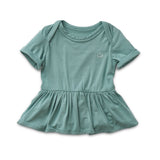 Anvi Baby Organic Bamboo Spandex Onesie Dress - Soft Sage