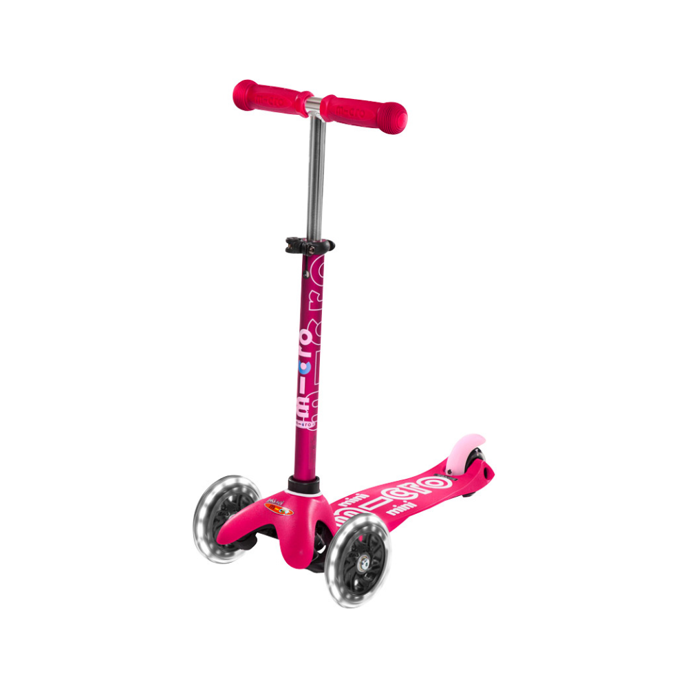 Micro Mini Deluxe Scooter with LED Wheels - Pink - Laadlee