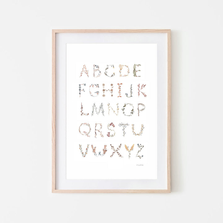 Mushie Poster Large Alphabet International - Laadlee