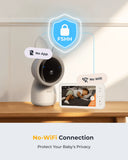 Arenti 4mp/2.5K Wi-Fi Video Baby Monitor Kit With Dual Cameras And LCD Screen