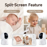 Arenti 2mp/1080P Wi-Fi Baby Monitor Kit With Dual Cameras And LCD Screen