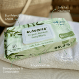 Bloomies Organic Bamboo Baby Wet Wipes - 960 Wipes (20x48)