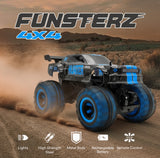 Funsterz Neon Series 1:12 Scale 2.4 GHz Remote Control Stunt Car - Black