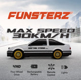 Funsterz Drift Series 1:16 Scale 4WD Remote Control Drifting Storm Edition Car - White