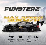 Funsterz Drift Series 1:16 Scale 4WD Remote Control GT Racing Edition Car - Black