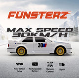 Funsterz 2.4GHz Drift Series 1:16 Scale 4WD Remote Control Car - White