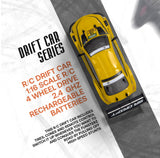 Funsterz Drift Series 1:16 Scale 4WD Remote Control GT Racing Edition Car - Yellow