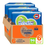 BabyJoy Cullotte Pants Diaper, Jumbo Pack Junior Xxl Size 6, 16 - 23Kg - 96Pcs