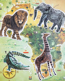 Avenir Natural Creation Scratch Safari Animals Stickers
