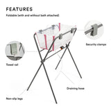 Stokke Flexi Bath Stand - Grey