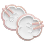 Babybjorn Baby plate, spoon, fork Set - Powder Pink (Pack of 2)