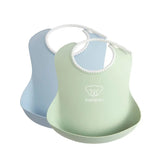 Babybjorn Baby Bib - Pack of 2 - Powder Green / Powder Blue