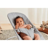 BabyBjorn Bliss Woven Bouncer With Petal Quilt Design - Light Grey