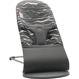 BabyBjorn Cotton Bliss Bouncer With Dark Grey Frame - Anthracite/Landscape Print