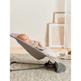 BabyBjorn Bliss, Woven Bouncer - Beige/Sand Grey Print